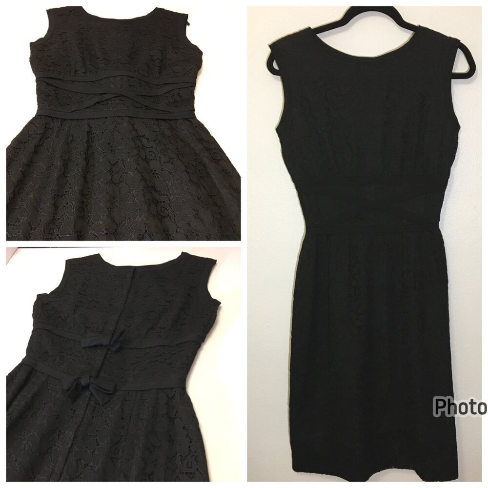 Vintage 50s 60s Black Wiggle Dress Party Cocktail Christmas LBD MCM Bombshell (I